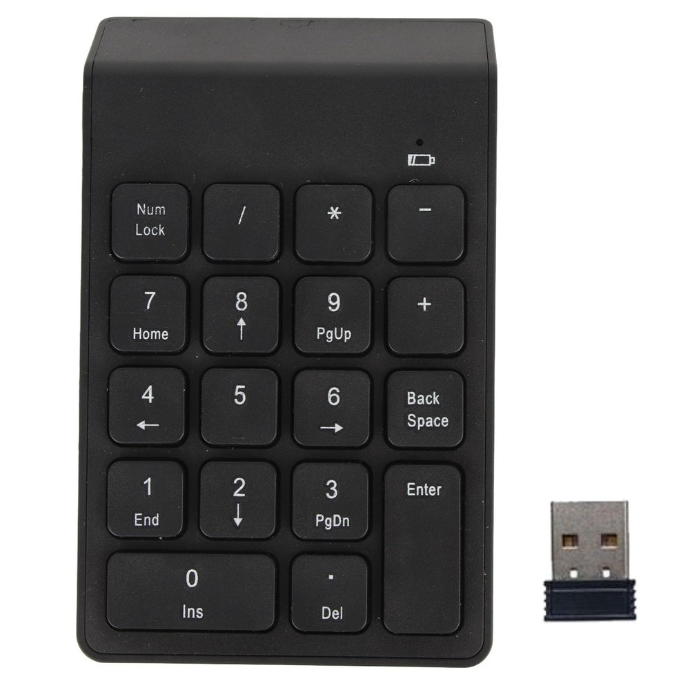 DAUZ Wireless Numeric Keypad, 18 Keys Waterproof Numeric Keypad for Business