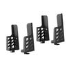 Hemobllo 2pcs Double Slot Wall Bracket for Tablet and Mobile Phone Storage Holder Space-Saving Wall-Mounted Design Compatible Phones and Tablets Black view 1