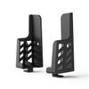 Hemobllo 2pcs Double Slot Wall Bracket for Tablet and Mobile Phone Storage Holder Space-Saving Wall-Mounted Design Compatible Phones and Tablets Black view 2