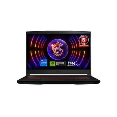 MSI GF63 15.6" 144Hz FHD Gaming Laptop, 12th Gen Intel Core i7-12650H Processor, NVIDIA GeForce RTX 4050 6GB, 16GB DDR4 Memory, 1TB NVMe SSD, Ethernet, WiFi 6, Windows 11, Black