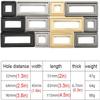 Hidden Handles,Concealed Knob, Embedded Recessed Drawer Pulls Handles,Rectangular Hidden Clamshell Pulls,Zinc Alloy Cupboard Handles Door Grip Knobs Metal Embedded Cabinet Wardrobe Handle,With Screw ( view 2