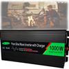 1000W Pure Sine Wave Power Inverter DC 12/24/48V to AC 110V/240V Converter with Remote Control, AC Socket,Dual Cooling Fans & USB Port, for RV, Camping,Truck, Emergency Situation,48Vto220V-1000W view 1