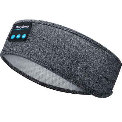 Perytong Sleep Headphones Wireless Headband Stretchable Bluetooth 5.4 Sleep Headband Earphones, Comfy Side Sleeping Earbuds with High Definition Stereo Speakers, Electronics, Gifts for Men Women