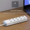 KouRy USB 3.0 Hub,USB Splitter,10 Port USB HUB Splitter 12V / 4A Powered for Laptop, USB Flash Drives, Mobile HDD and More (White) view 3