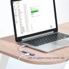 KouRy USB Extender 4-Port Small USB Hub for Pc Laptop 5Gbps Data Transfer for Desktop, USB Flash Drives, Mobile HDD, and More (Grey) view 3
