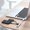 KouRy USB Extender 4-Port Small USB Hub for Pc Laptop 5Gbps Data Transfer for Desktop, USB Flash Drives, Mobile HDD, and More (Grey) view 4