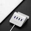KouRy USB Hub 3.0 with LED Light and Phone Holder,HighSpeed 4-Port USB Hub Splitter for Desktop, Computer Laptop view 2