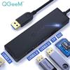 KouRy USB C Hub, 5 in 1 USB Hub Adapter with 3 USB 3.0 Ports, SD/TF Card Reader, USB Splitter for Keyboard, Mouse, Flash Drives (Black) view 3