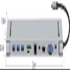 KouRy USB C Docking Station, 11in-1 USB C Hub with HDMI, Mini DP, VGA, Ethernet, 3 USB 3.0, SD/TF, 3.5mm Ports, PD 100W view 2
