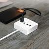 KouRy USB Hub,4-in-1 USB 3.0 Data to USB Hub Adapter Compatible with PC, Flash Drive, Mobile HDD and More (White) view 4