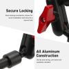 Articulating Arm, 22 Inch Double Ball Head Adjustable Articulating Friction Magic Arm Extension Rod, Magic Arm Camera Mount with 1/4in Screw, for LED Light Phone Camera view 2