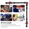 Articulating Arm, 22 Inch Double Ball Head Adjustable Articulating Friction Magic Arm Extension Rod, Magic Arm Camera Mount with 1/4in Screw, for LED Light Phone Camera view 3