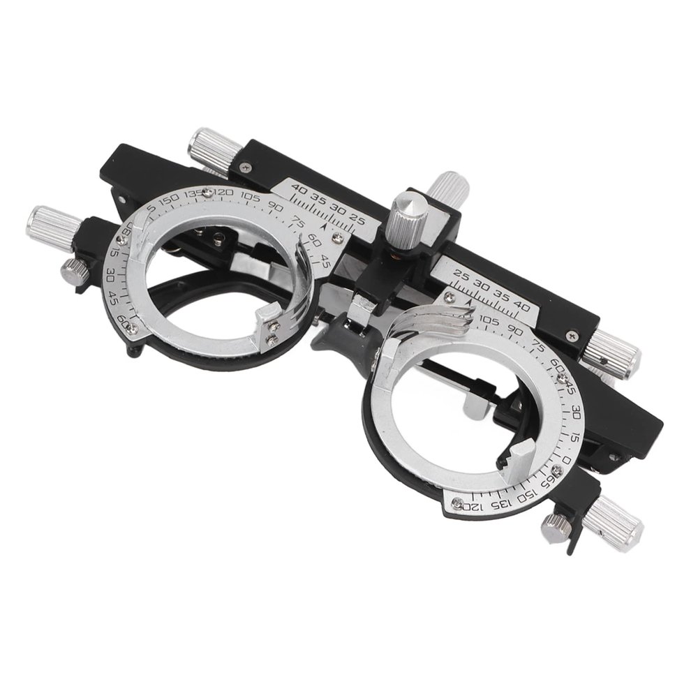 DOACT Optical Trial Lens Frame, Adjustable PD Alloy Frame, Lightweight Design for Ophthalmology, School Health Care, Optometry Testing