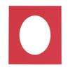 20x28 Mat Bevel Cut for 14x24 Photos - Precut Cardinal Red Oval Shaped Photo Mat Board Opening - Acid Free Matte to Protect Your Pictures - Bevel Cut for Family Photos, Pack of 1 Matboard Show Kit view 1