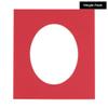 20x28 Mat Bevel Cut for 14x24 Photos - Precut Cardinal Red Oval Shaped Photo Mat Board Opening - Acid Free Matte to Protect Your Pictures - Bevel Cut for Family Photos, Pack of 1 Matboard Show Kit view 2