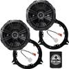 KICKER Rear Door 6.5 Speakers Kit for Nissan Frontier 2005-2024 Upgrade Kit - Pair of DS Series 6 1/2 Inch Coaxial Speakers with Adapters and Harnesses - DSC650, 43DSC6504 view 1