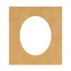 27x36 Mat Bevel Cut for 24x32 Photos - Precut Beige Suede Oval Shaped Photo Mat Board Opening - Acid Free Matte to Protect Your Pictures - Bevel Cut for Family Photos, Pack of 1 Matboard Show Kit With view 1