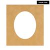 27x36 Mat Bevel Cut for 24x32 Photos - Precut Beige Suede Oval Shaped Photo Mat Board Opening - Acid Free Matte to Protect Your Pictures - Bevel Cut for Family Photos, Pack of 1 Matboard Show Kit With view 2