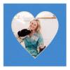 10x10 Mat Bevel Cut for 6x6 Photos - Precut Bay Blue Heart Shaped Photo Mat Board Opening - Acid Free Matte to Protect Your Pictures - Bevel Cut for Family Photos, Pack of 1 Matboard Show Kit With view 4