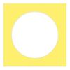 20x20 Mat Bevel Cut for 16x16 Photos - Precut Yellow Circle Shaped Photo Mat Board Opening - Acid Free Matte to Protect Your Pictures - Bevel Cut for Family Photos, Pack of 1 Matboard Show Kit With view 3