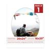 20x24 Mat Bevel Cut for 16x20 Photos - Precut White Oval Shaped Photo Mat Board Opening - Acid Free Matte to Protect Your Pictures - Bevel Cut for Family Photos, Pack of 1 Matboard Show Kit With Acid view 1