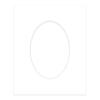 20x24 Mat Bevel Cut for 16x20 Photos - Precut White Oval Shaped Photo Mat Board Opening - Acid Free Matte to Protect Your Pictures - Bevel Cut for Family Photos, Pack of 1 Matboard Show Kit With Acid view 3