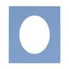 16x22 Mat Bevel Cut for 12x19 Photos - Precut Brittany Blue Oval Shaped Photo Mat Board Opening - Acid Free Matte to Protect Your Pictures - Bevel Cut for Family Photos, Pack of 1 Matboard Show Kit view 1