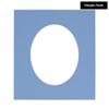 16x22 Mat Bevel Cut for 12x19 Photos - Precut Brittany Blue Oval Shaped Photo Mat Board Opening - Acid Free Matte to Protect Your Pictures - Bevel Cut for Family Photos, Pack of 1 Matboard Show Kit view 2