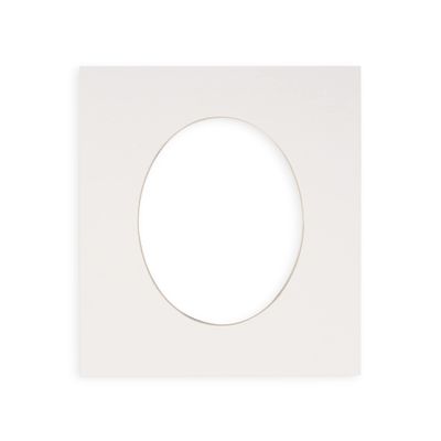 20x28 Mat Bevel Cut for 17x25 Photos - Precut White Oval Shaped Photo Mat Board Opening - Acid Free Matte to Protect Your Pictures - Bevel Cut for Family Photos, Pack of 1 Matboard Show Kit With Acid