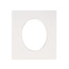20x28 Mat Bevel Cut for 17x25 Photos - Precut White Oval Shaped Photo Mat Board Opening - Acid Free Matte to Protect Your Pictures - Bevel Cut for Family Photos, Pack of 1 Matboard Show Kit With Acid view 1