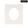 20x28 Mat Bevel Cut for 17x25 Photos - Precut White Oval Shaped Photo Mat Board Opening - Acid Free Matte to Protect Your Pictures - Bevel Cut for Family Photos, Pack of 1 Matboard Show Kit With Acid view 2