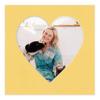 20x20 Mat Bevel Cut for 6x6 Photos - Precut Chamois Yellow Heart Shaped Photo Mat Board Opening - Acid Free Matte to Protect Your Pictures - Bevel Cut for Family Photos, Pack of 1 Matboard Show Kit view 4