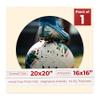 20x20 Mat Bevel Cut for 16x16 Photos - Precut Cream Circle Shaped Photo Mat Board Opening - Acid Free Matte to Protect Your Pictures - Bevel Cut for Family Photos, Pack of 1 Matboard Show Kit With view 1