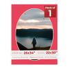 26x34 Mat Bevel Cut for 22x30 Photos - Precut Cardinal Red Oval Shaped Photo Mat Board Opening - Acid Free Matte to Protect Your Pictures - Bevel Cut for Family Photos, Pack of 1 Matboard Show Kit view 1