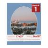 17x21 Mat Bevel Cut for 14x18 Photos - Precut Brittany Blue Oval Shaped Photo Mat Board Opening - Acid Free Matte to Protect Your Pictures - Bevel Cut for Family Photos, Pack of 1 Matboard Show Kit view 1