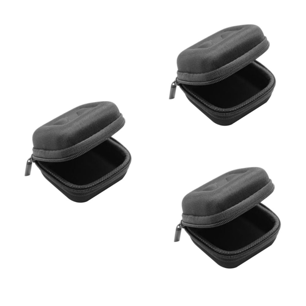 Hemobllo 3pcs Mini Headphone Case Zipper Earphone Storage Box Headphones Storage Bag Earphone Pouch Pouch Earbud Case