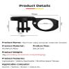 GPS Computer Mount for Aero Bars, TT Bars, or Tri Bars for Road and Triathlon Bikes Compatible with Garmin, Wahoo, CatEye, and Bryton with GoPro Action Camera and Bike Light Attachment view 2
