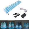 AMZSTAR Sound Music Beat Activated Car Stickers Equalizer Glow LED Light Audio Voice Rhythm Lamp LED Flash Lights (Blue-45x11cm) view 4
