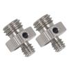 NovelGoal Cameras Screw 1/4'' to M6 M8 M10 Inch Male to Male Tripod Mount Adapter Quick Release Screw for DSLR Motorcycle Rearview Mirrors (2PCS,1 4 to M10) view 1