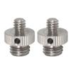 NovelGoal Cameras Screw 1/4'' to M6 M8 M10 Inch Male to Male Tripod Mount Adapter Quick Release Screw for DSLR Motorcycle Rearview Mirrors (2PCS,1 4 to M10) view 3