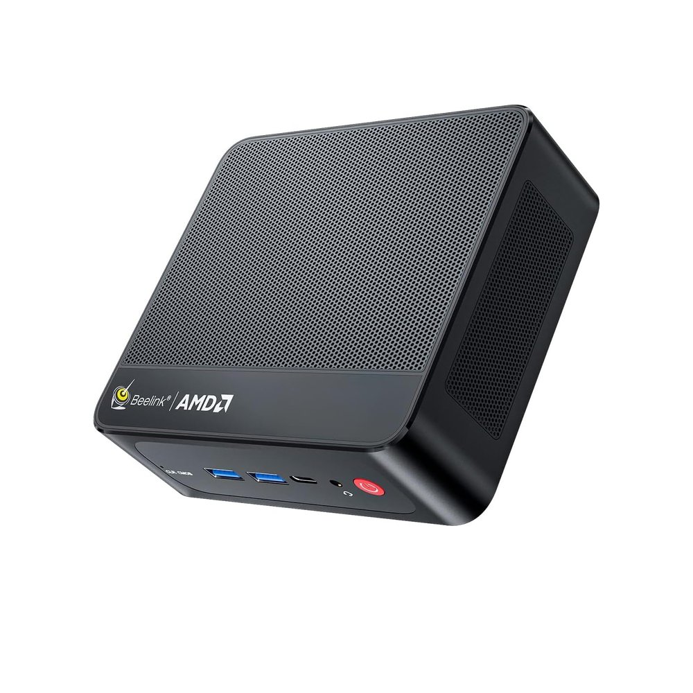 Beelink SER5 Mini PC, AMD Ryzen 5 5500U(up to 4.0GHz) 6C/12T, Mini Computer 16GB DDR4 RAM 500GB NVMe SSD, Mini Desktop Computer 4K@60Hz Dual Display HDMI&DP WiFi6/BT5.2/WOL/HTPC/W-11 Pro