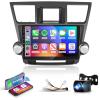 10.1inch HD 2.5D IPS Touch Screen Bluetooth Car Radio for 2008-2014 Toyota Highlander with Wireless CarPlay Android Auto Mirrorlink, Podofo Android Stereo with GPS WiFi AHD Rear Camera, 2G+64G view 1