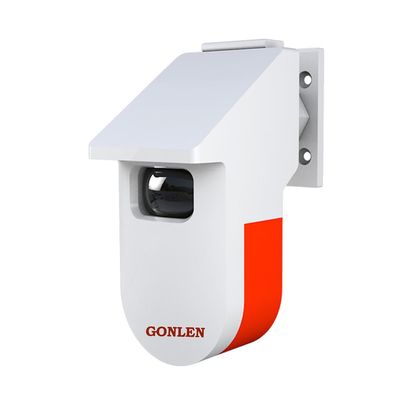 GONLEN Tuya WiFi PIR Motion Sensor Outdoor Security Infrared Detector with Strobe Siren Alarm or Doorbell Prompt for Home Anti Theft and Melody Chime Ring Bell Alert Smart Life