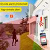 GONLEN Tuya WiFi PIR Motion Sensor Outdoor Security Infrared Detector with Strobe Siren Alarm or Doorbell Prompt for Home Anti Theft and Melody Chime Ring Bell Alert Smart Life view 2