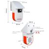 GONLEN Tuya WiFi PIR Motion Sensor Outdoor Security Infrared Detector with Strobe Siren Alarm or Doorbell Prompt for Home Anti Theft and Melody Chime Ring Bell Alert Smart Life view 3