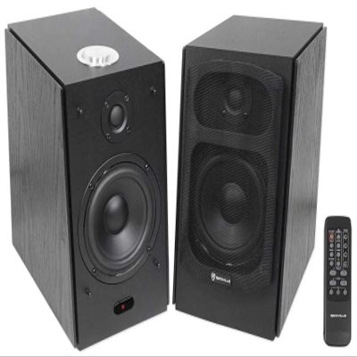 Rockville (2) HD5B 5" 150w RMS Powered Bluetooth Bookshelf Home Theater Speakers