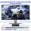 8K USB 3.0 Displayport KVM Switch 2 Monitors 2 Computers 8K@60Hz 4K@144Hz, Dual Monitor Displayport 1.4 KVM Switches with Audio Microphone Output and 3 USB 3.0 Ports, DP Switch for 2 PCs 2 Monitors view 3
