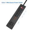 Desktop Recessed Power Strip USB C (Fast Charge 20W),Mounted Desk Plug in Extension Cord 4 Outlets (1 Extra Wide Space) w 3 USB Ports (w Switch) for Conference Counter Table Couch. view 4