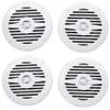 Rockville MS525W 5.25 in 400 Watt Peak /200 Watt RMS Per Pair Waterproof Marine Boat Speakers 2-Way White, Rust Resistant, UV Protected, for Boats and Outdoor Audio, 2-Pair view 1