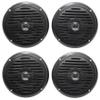 Rockville MS525B Pairs 5.25" 2-Way 400W Peak/200W RMS 4-Ohm Waterproof Marine Boat Speakers, Polypropylene Cone, Anti-UV ABS Grill, Black Finish, 2-Piece view 1